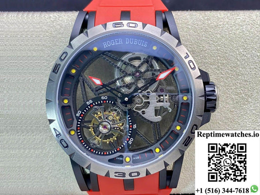 Roger Dubuis Excalibur Rddbex0549 Bbr Factory Tourbillon Titanium Case-Rep Time Watches