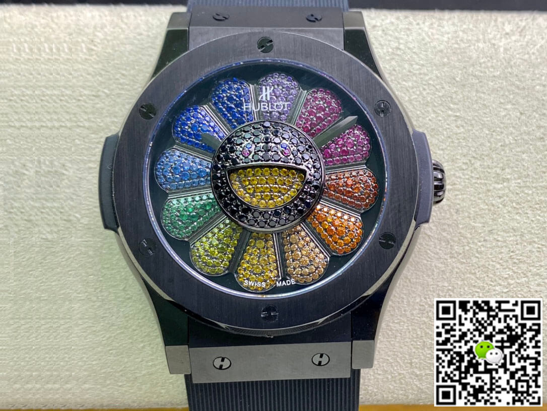 Hublot Classic Fusion Takashi Murakami 507.CX.9000.RX.TAK21 Sunflower Ceramic Bezel
