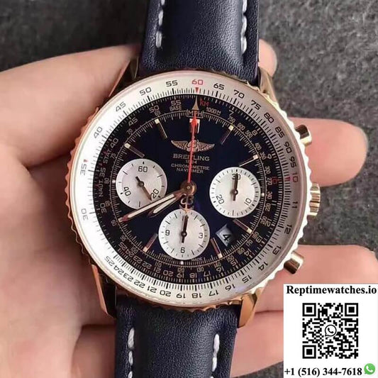 Breitling Navitimer 01 Rb012012 Jf Factory Blue Strap-Rep Time Watches