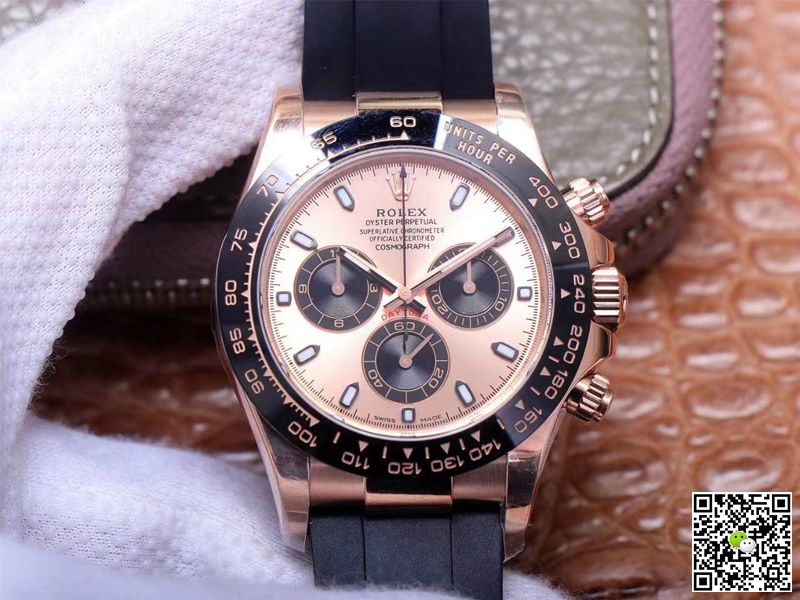 Rolex Daytona M116515LN-0021 Noob Factory Pink Dial 4130 Movement