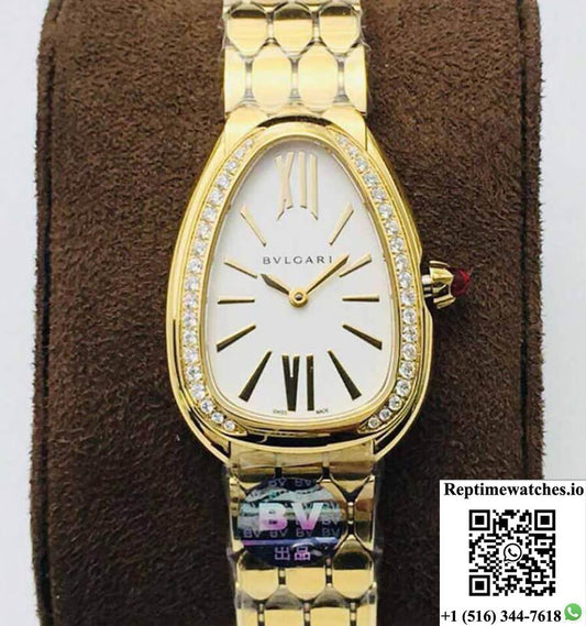 Bvlgari Serpenti 103147 Bv Factory White Dial-Rep Time Watches