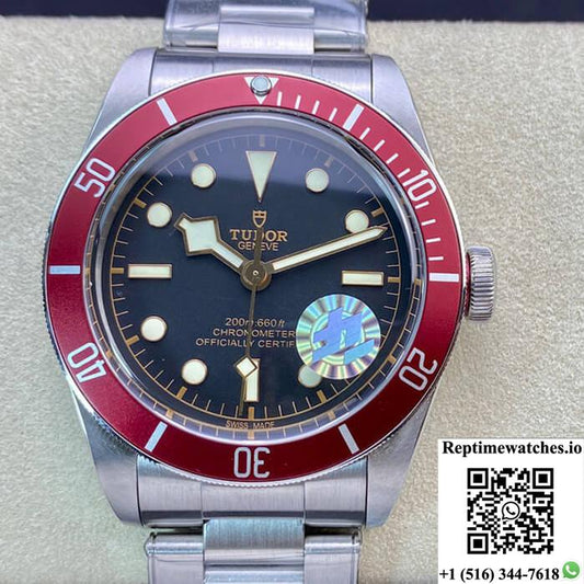 Tudor Heritage Black Bay Red 79230R 2017 Zf Factory Black Dial-Rep Time Watches