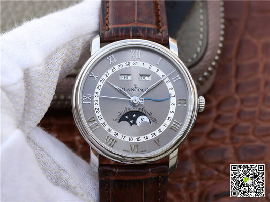 Blancpain Villeret 6654-1113-55B OM Factory V2 Grey Dial