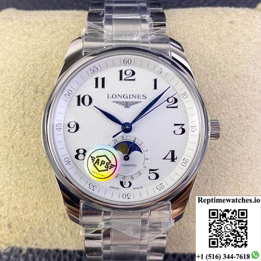 Longines Master Collection L2.909.4.78.6 Aps Factory Stainless Steel Strap-Rep Time Watches