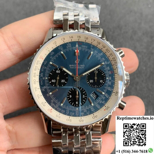 Breitling Navitimer 1 B01 Ab0121211C1A1 Gf Factory Blue Dial-Rep Time Watches