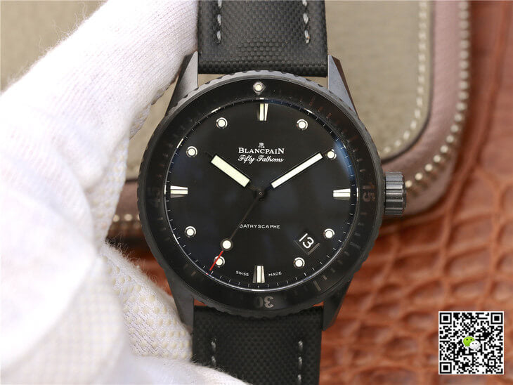 Blancpain Fifty Fathoms Bathyscaphe 5000-0130-B52-B GF Factory Black Ceramic