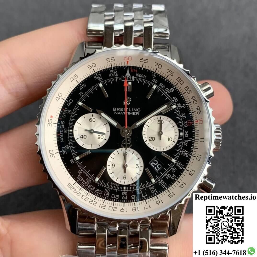 Breitling Navitimer 1 B01 Ab0121211B1A1 Gf Factory Black Dial-Rep Time Watches