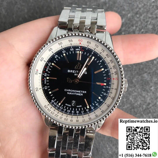 Breitling Navitimer 1 A17326211B1A1 V7 Factory Black Dial-Rep Time Watches