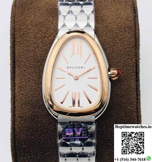 Bvlgari Serpenti 103144 Bv Factory Rose Gold Bezel-Rep Time Watches