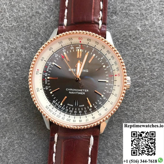 Breitling Navitimer 1 U17326211M1P2 V7 Factory Grey Dial-Rep Time Watches