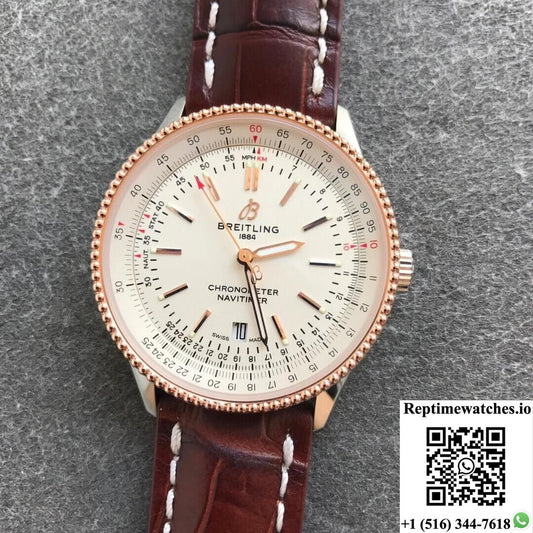 Breitling Navitimer 1 U17326211G1P2 V7 Factory Cowhide Strap-Rep Time Watches
