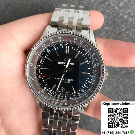 Breitling Navitimer 1 A17326241B1A1 V7 Factory Black Dial-Rep Time Watches