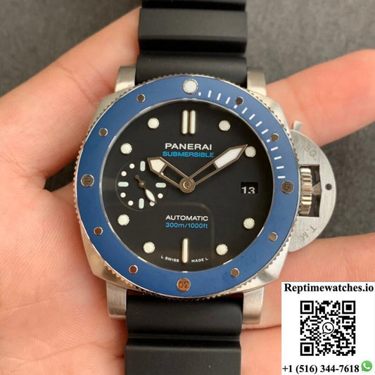 Panerai Submersible Pam01209 Vs Factory Blue Bezel-Rep Time Watches