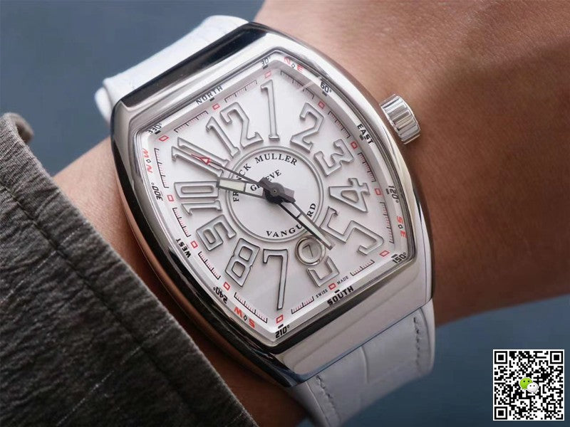 Franck Muller Vanguard V 45 SC DT 5N BC ZF Factory White Dial