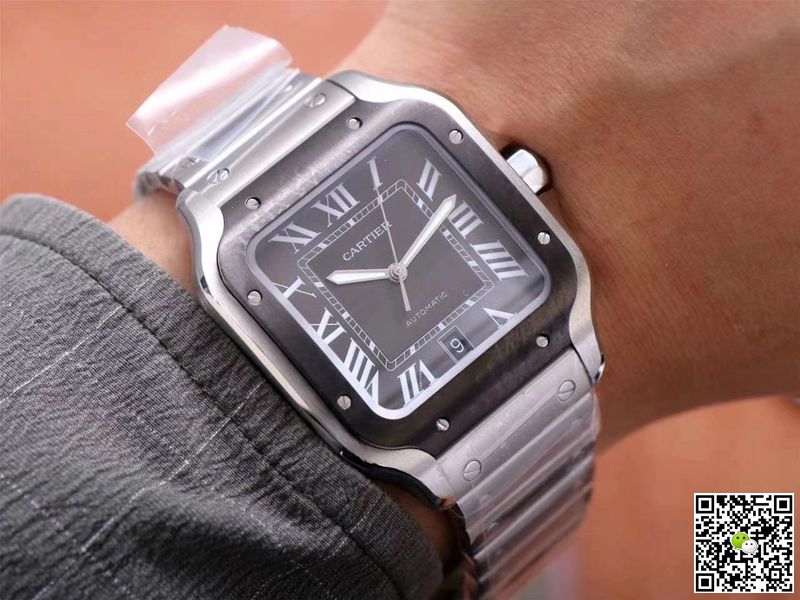 Cartier Santos de Large WSSA0037 V6 Factory Gray Dial