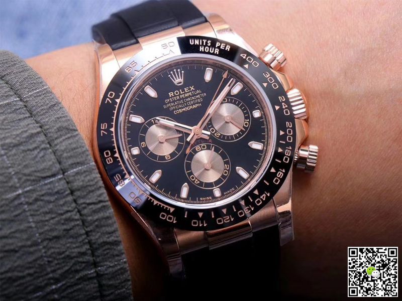 Rolex Daytona M116515LN-0017 Noob Factory Black Dial 4130 Movement