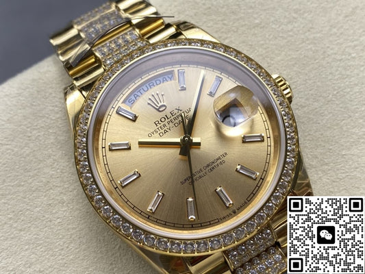 Rolex Day-Date M128348rbr-0081 8+ Factory Diamond Bezel