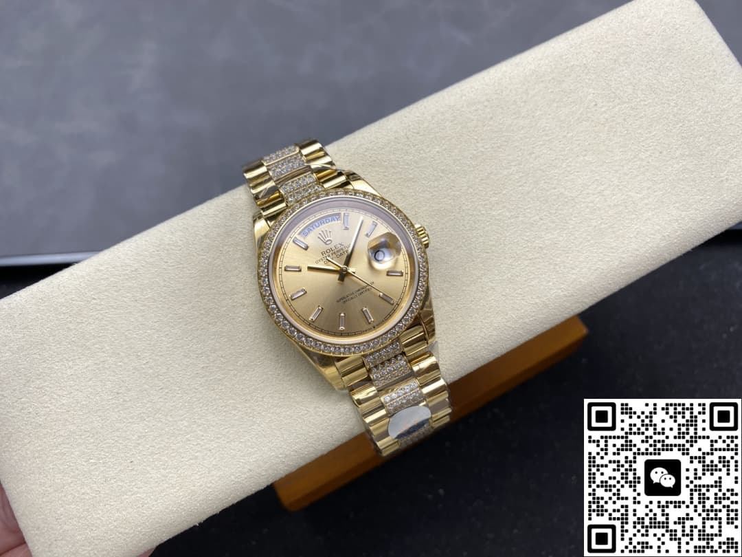 Rolex Day-Date M128348rbr-0081 8+ Factory Diamond Bezel