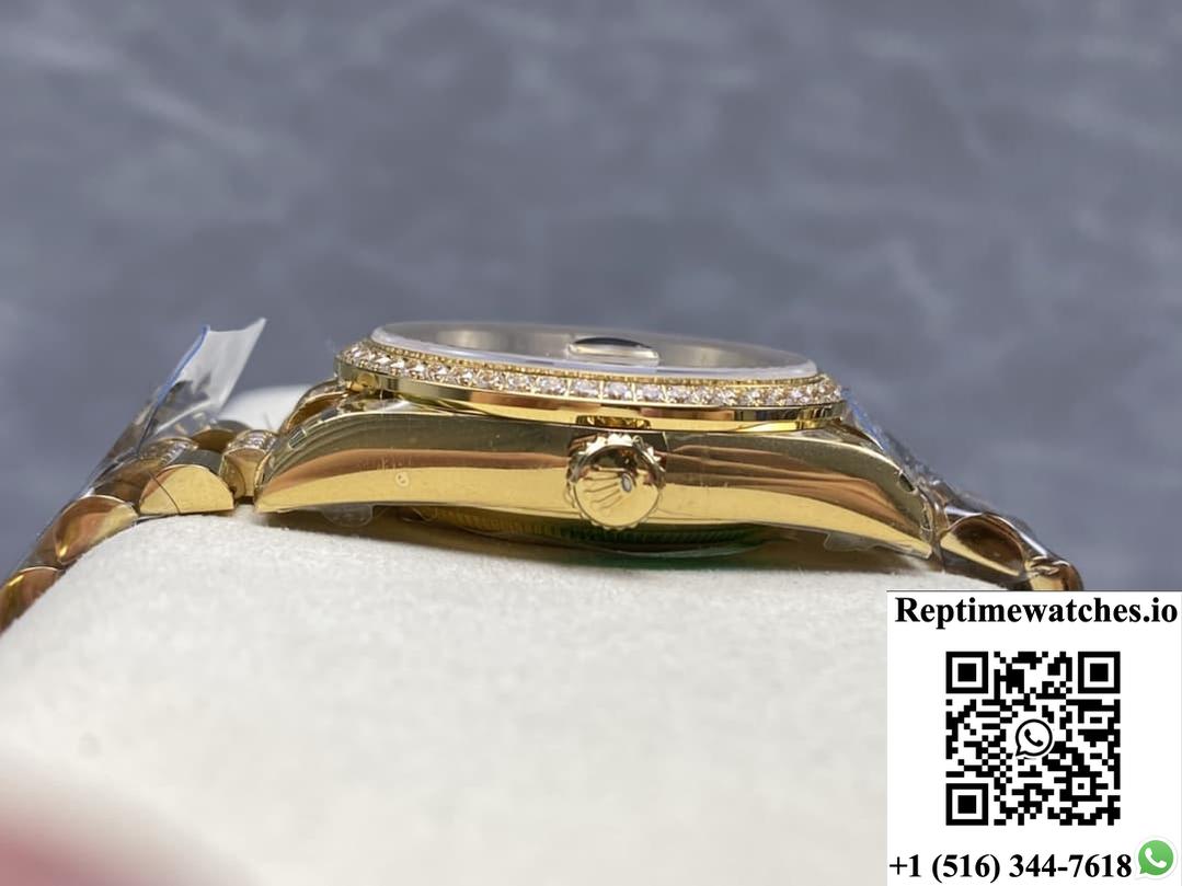 Rolex Day-Date M128348rbr-0081 8+ Factory Diamond Bezel