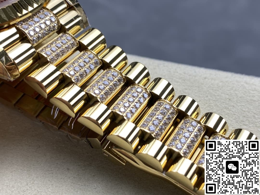 Rolex Day-Date M128348rbr-0081 8+ Factory Diamond Bezel