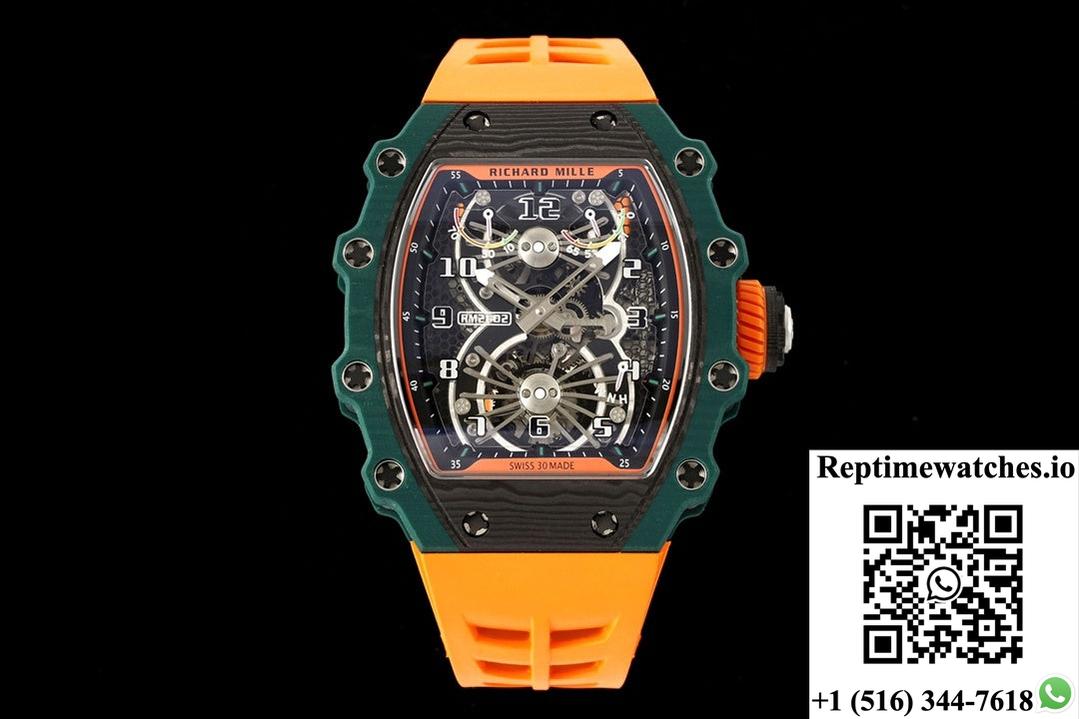 Richard Miller RM21-01 NEW Factory Tourbillon Green Case
