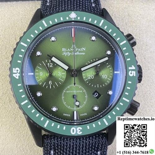 Blancpain Fifty Fathoms 5200-0153-B52A Gs Factory Green Dial-Rep Time Watches