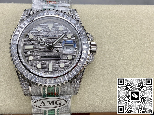 Rolex GMT Master 116769TBR-74780B AMG factory diamond bezel