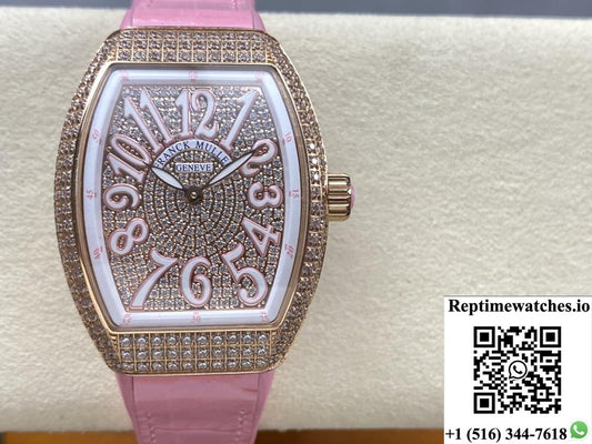 Franck Muller LADIES’COLLECTION V 32 SC AT FO D CD ABF factory diamond dial