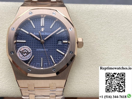 Audemars Piguet Royal Oak 15400OR.OO.1220OR.03 APS Factory Blue Dial