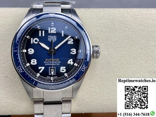 TAG Heuer AUTAVIA WBE5116.EB0173 blue dial