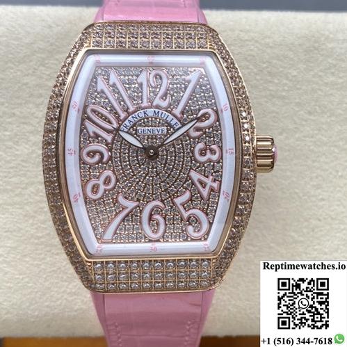 Franck Muller Ladies’Collection V 32 Sc At Fo D Cd Abf Factory Diamond Dial-Rep Time Watches