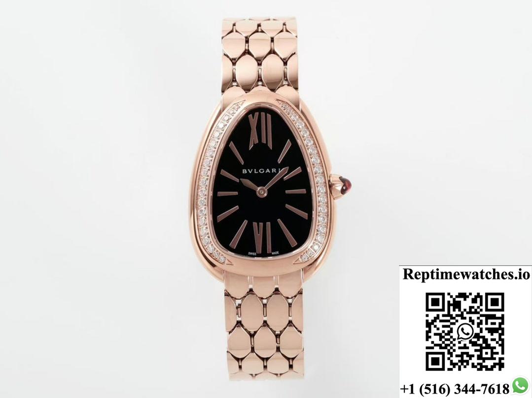 Bvlgari Serpenti 103453 Bv Factory Rose Gold Color Case-Rep Time Watches