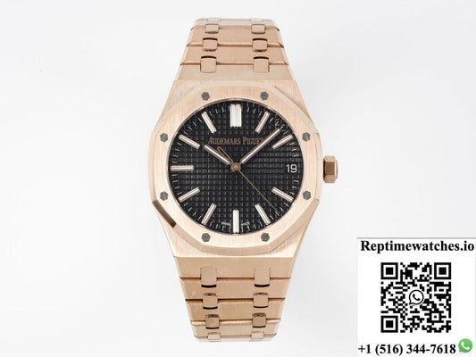 AP Royal Oak 15510OR.OO.1320OR.04 APS Factory Black Dial
