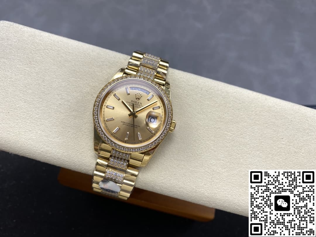 Rolex Day-Date M128348rbr-0081 8+ Factory Diamond Bezel