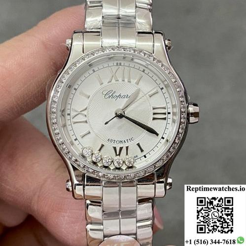 Chopard Happy Sport 278608-3004 Diamond Bezel-Rep Time Watches
