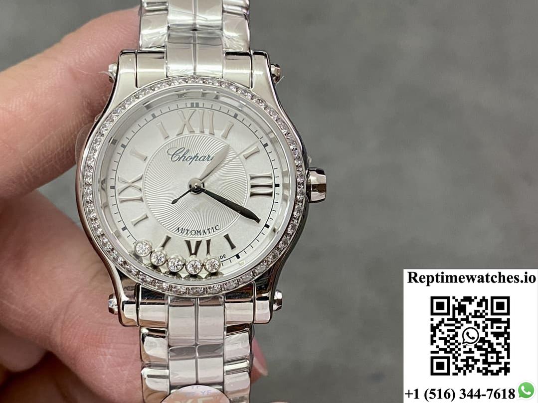 Chopard Happy Sport 278608-3004 Diamond Bezel-Rep Time Watches