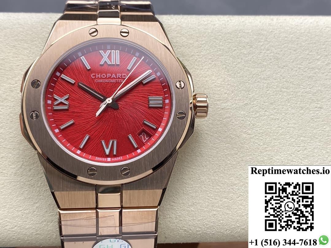 Chopard Snow Mountain Pride 295363-5014 Gh Factory Red Dial-Rep Time Watches