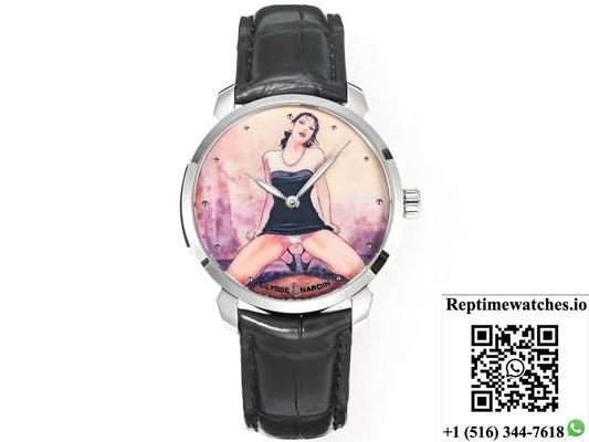 Ulysse Nardin Classico 3203-136LE-9B FL factory crocodile leather strap