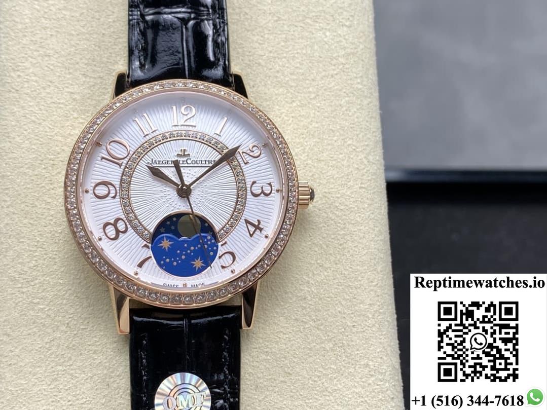 Jaeger-Lecoultre Rendez-Vous 357243J Omf Factory Diamond Bezel-Rep Time Watches