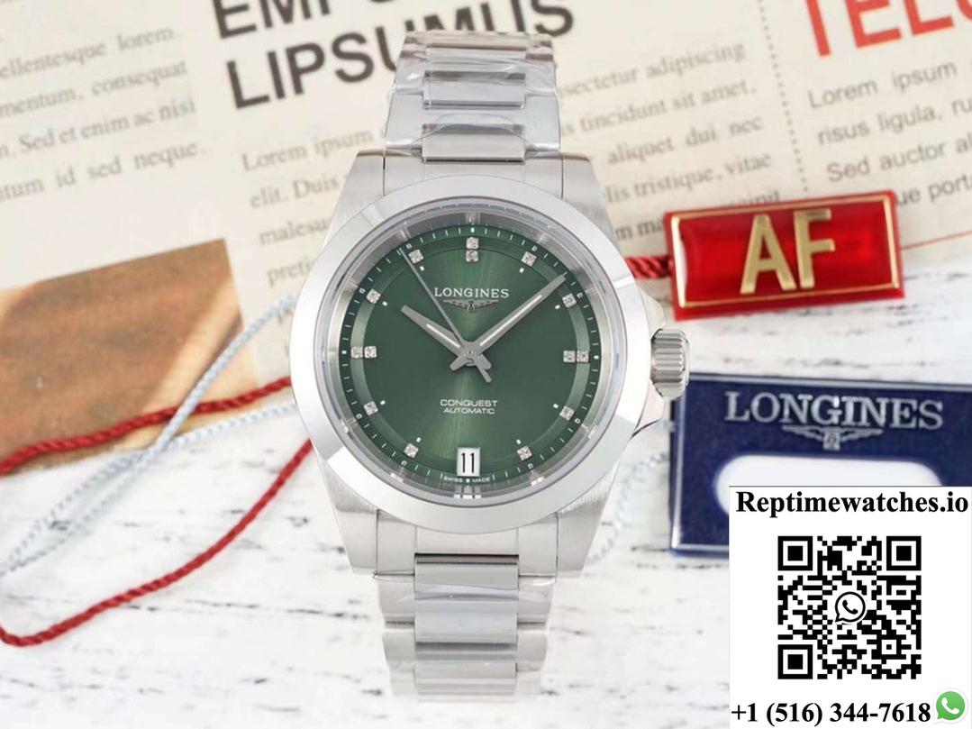 Longines Sports L3.430.4.07.6 AF Factory Green Dial