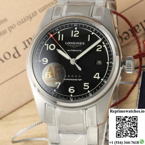 Longines Spirit L3.811.4.53.6 Af Factory Black Dial-Rep Time Watches