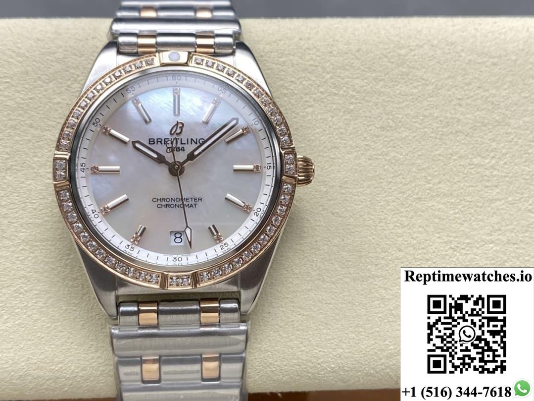 Breitling Chronomat U10380591A2U1 BLS factory diamond bezel