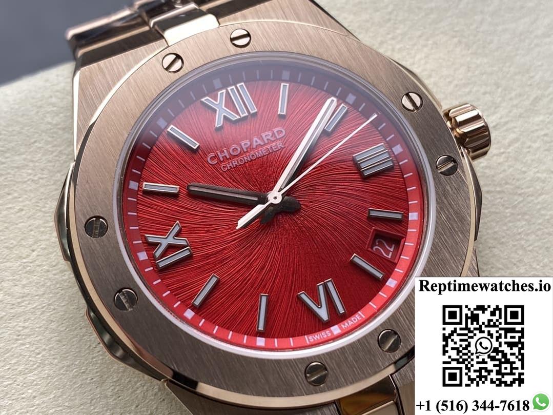 Chopard Snow Mountain Pride 295363-5014 Gh Factory Red Dial-Rep Time Watches