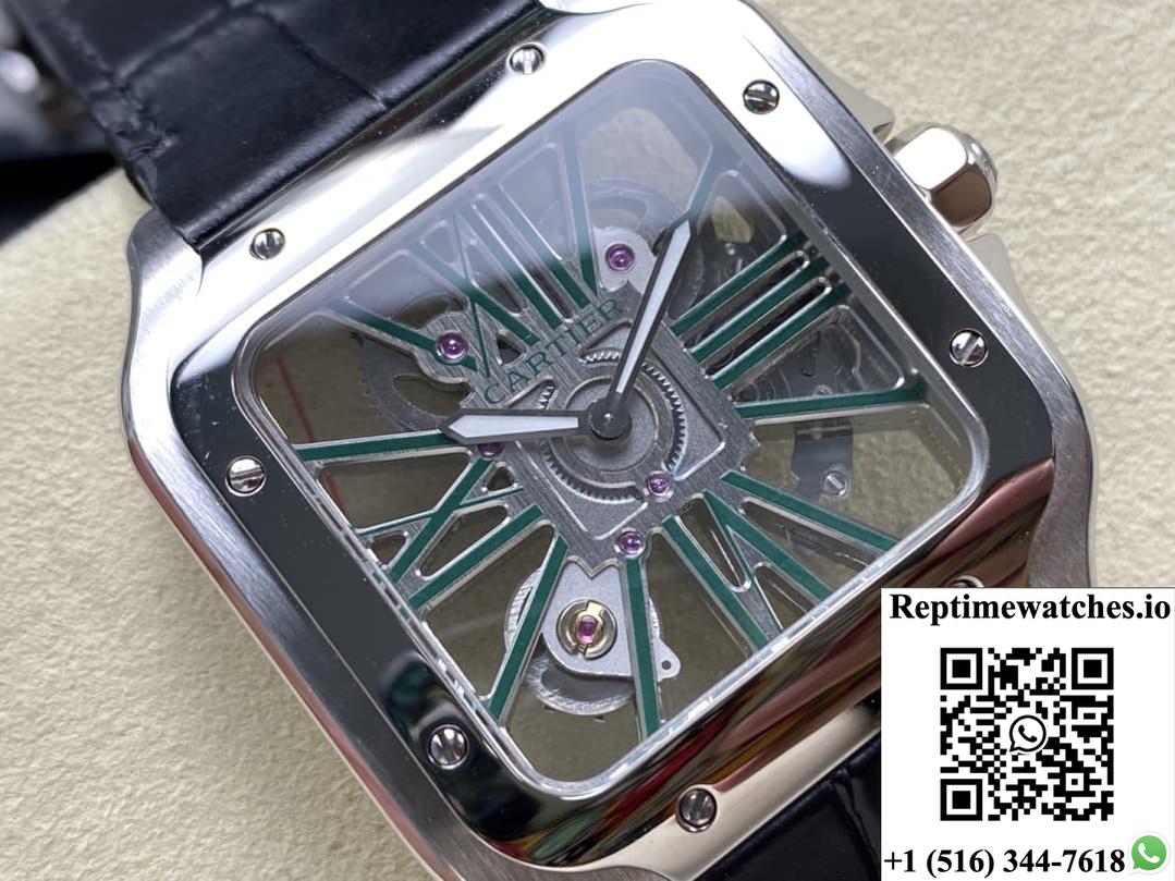 Cartier Santos WHSA0028 THB factory hollow dial