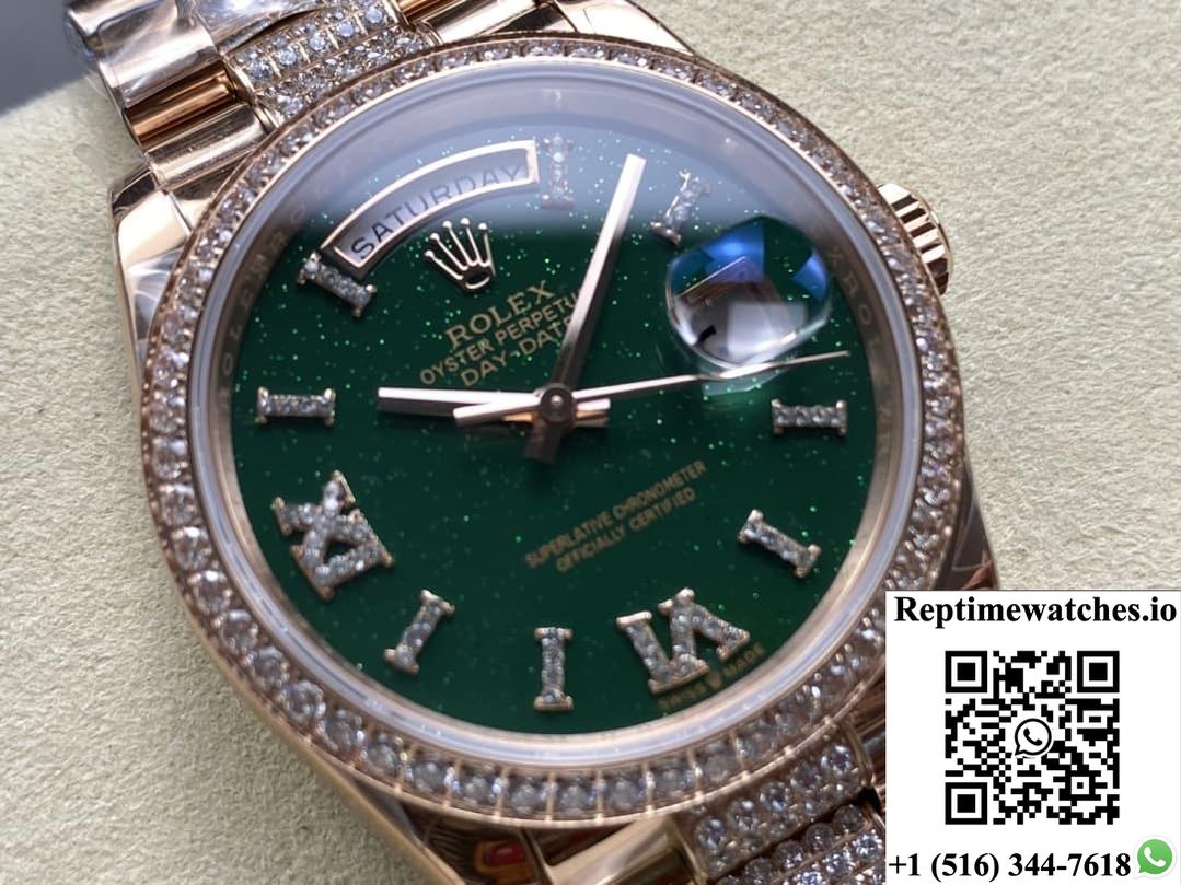Rolex Day-Date M128345rbr-0069 8+ Factory Diamond Dial