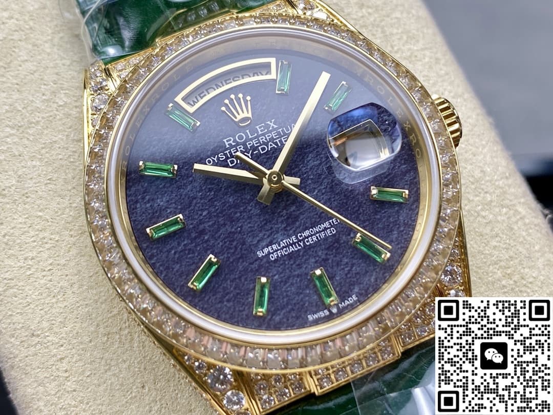 Rolex Oyster Perpetual 128455TBR 8+ Factory Diamond Bezel