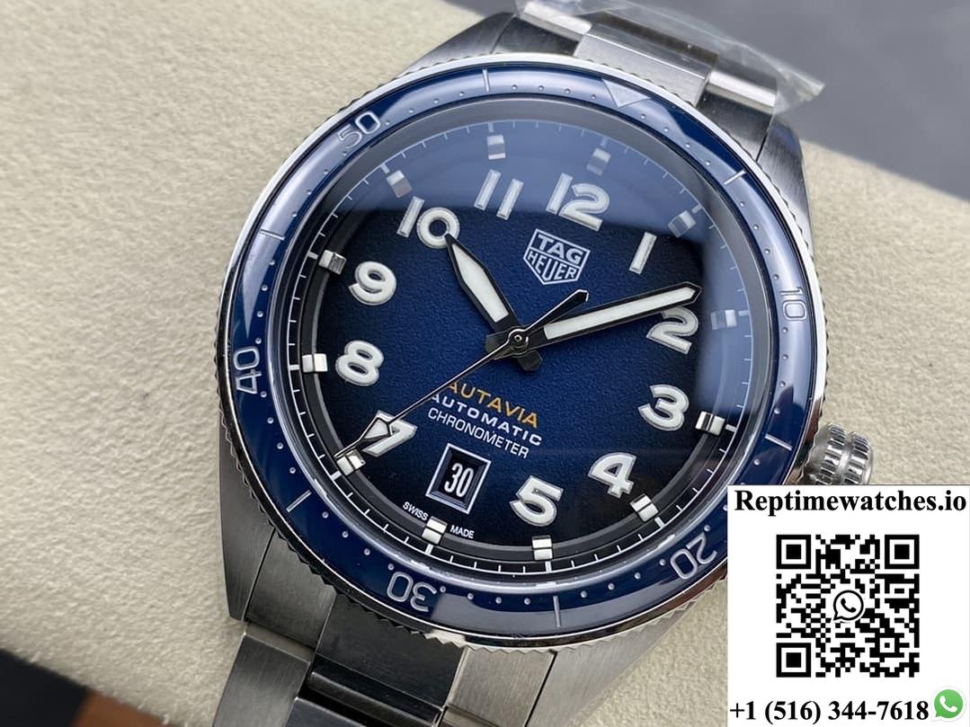 Tag Heuer Autavia Wbe5116.Eb0173 Blue Dial-Rep Time Watches