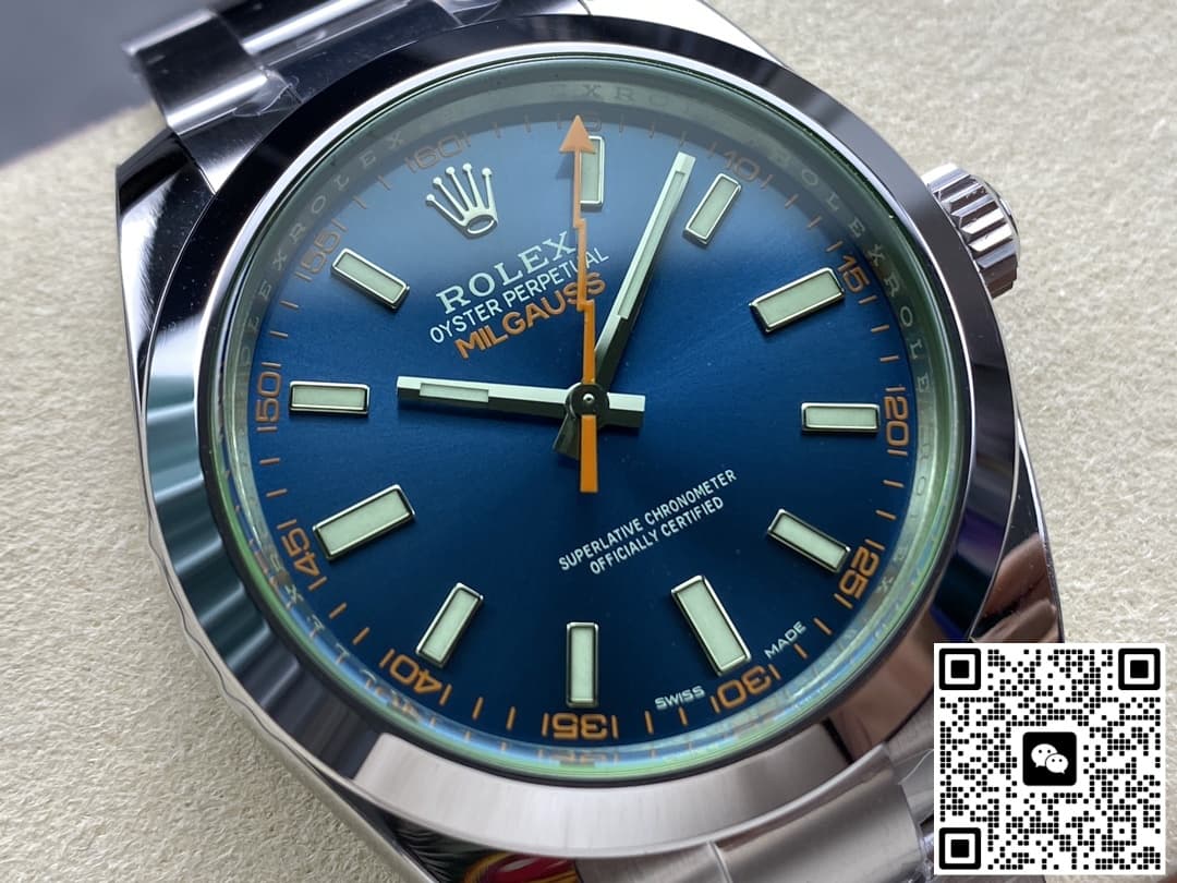 Rolex Milgauss M116400GV-0002 VS Factory Blue Dial