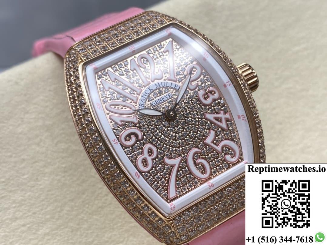 Franck Muller Ladies’Collection V 32 Sc At Fo D Cd Abf Factory Diamond Dial-Rep Time Watches
