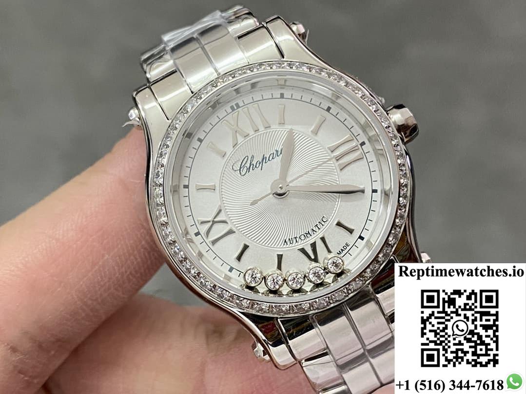 Chopard Happy Sport 278608-3004 Diamond Bezel-Rep Time Watches